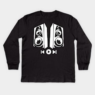 Music Speakers Kids Long Sleeve T-Shirt